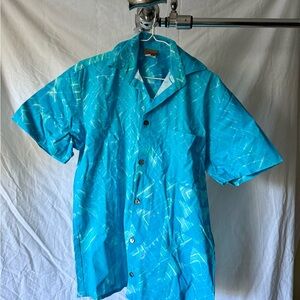 TAV Vibrant Blue Casual Button Down Shirt